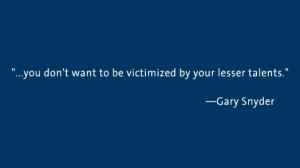 Gary Snyder quote
