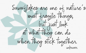 Snowflake Quotes And Sayings Snowflakes are one of nature's