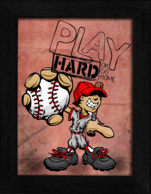 Wall Art Print - Baseball Quotes Print -Sport Baseball Game Fans-Quote ...