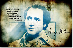 ... about ANDY KAUFMAN SIGNED ART PHOTO POSTER AUTOGRAPH GIFT QUOTE