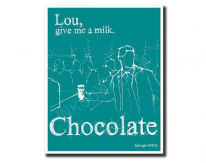 ... the future quote, George McFly minimal movie 5x7 Custom Color Quote