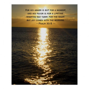 Joy Bible Verse Christian Sunrise quote Poster