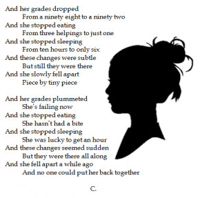 cut cutting anorexia bulimia Scar anorexic scars sadness poetry poem ...