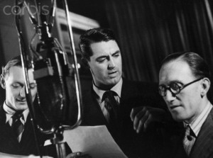 Cary Grant appears on Richard Murdoch's (left) radio program Bangwagon ...