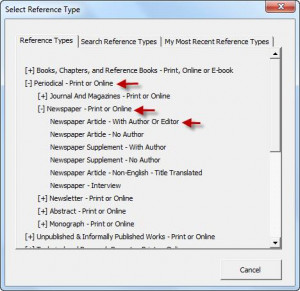 Example of Newspaper Article With Author or Editor