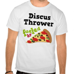Discus Thrower Funny Pizza T