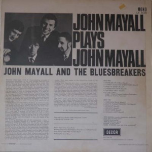 john mayall and the bluesbreakers john mayall plays john mayall