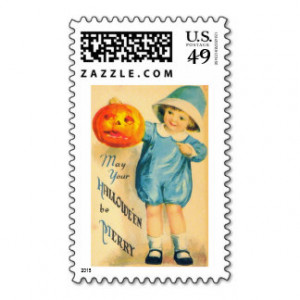 Pumpkin Sayings Postage Stamps