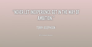 Quote Terry Josephson Never