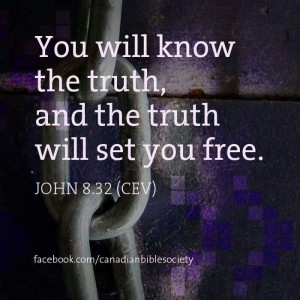 The truth will set you free.