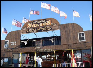 Check out our frontier saloon, inside we have a photo