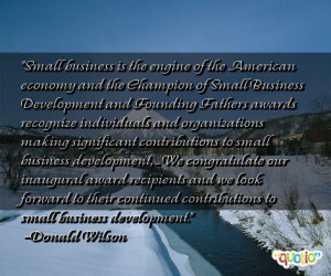 Small business is the engine of the