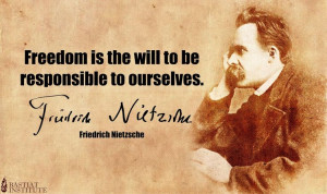 Friedrich Wilhelm Nietzsche on freedom