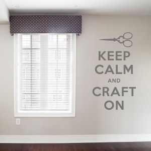 keep calm and craft on wall quote decal this decal is perfect