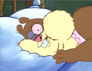 Overweight Sandy Cheeks is a squirrel who hibernates during the winter ...