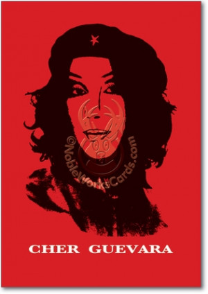 Cher Guevara Blank Unique Inappropriate Funny All Occasions Paper Card ...