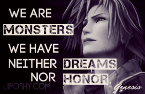 FINAL FANTASY CRISIS CORE QUOTES FOR THE SOLDIER IN YOU