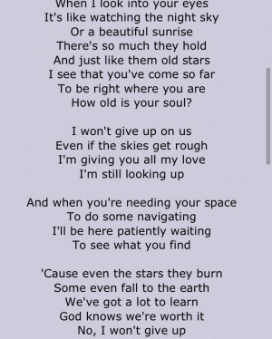 Loving these lyrics. Jason Mraz. Remind me of someone....