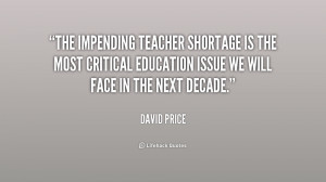 The impending teacher shortage is the most critical education issue we ...