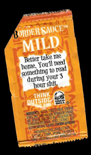 taco bell sauce sayings