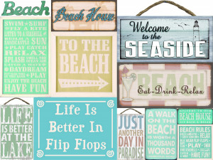 Beach and Coastal Wood Signs