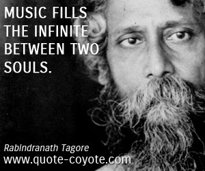 Soul quotes - Music fills the infinite between two souls.
