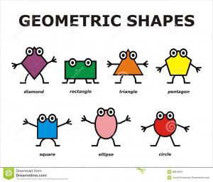 Royalty Free Stock Photography: Funny geometric shapes