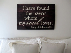 Bible Verse Art Wall Sign I Have Found the One by ElegantSigns, $60.00