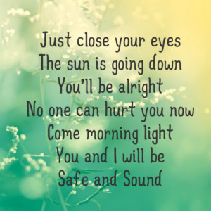 hunger games, katniss, peeta, rues death, safe and sound, taylor swift ...