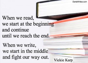 Writing Quote for the Week: Vickie Karp