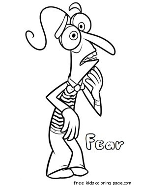 Printable inside out Fear coloring pages for kidsFree Printable ...