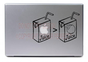 Home / Macbook - Apple Juice is greater than Orange Juice - cute funny ...