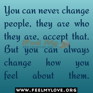 You Can Never Change People