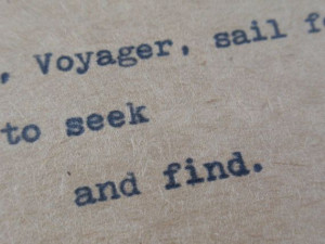 WALT WHITMAN Quote Card --Made on Vintage Typewriter-- Inspirational ...