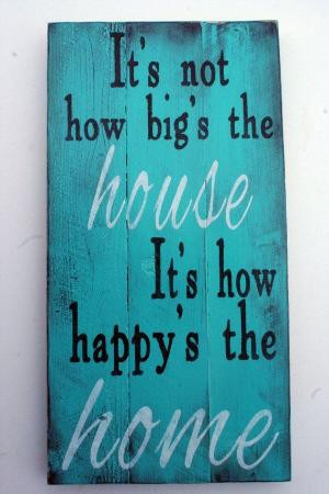 ... Chic Vintage Turquoise Housewarming Gift Handpainted Sign Wall Decor