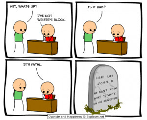 WritersBlock by Cyanide and Happiness – copyright at Explosm.net