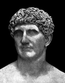 Bust of Mark Antony in Vatican City