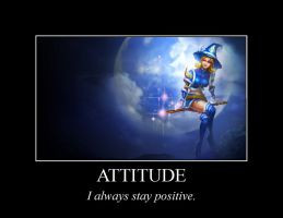 League of Legends Inspirational Poster - Attitude by trs4ece