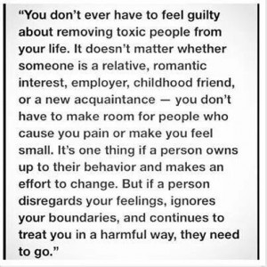 Don't feel guilty
