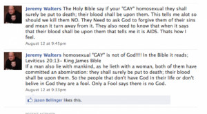 When the Bible says homosexuals should be “put to death; their blood ...