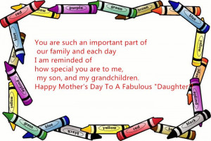 Famous Happy Mother’s Day Card Sayings For Daughter In Law