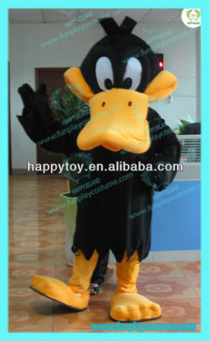hi ce vendita calda adulto daffy duck costume mascotte