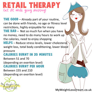 ... under control and retail therapy can turn into exercise in no time