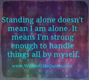 Standing Alone
