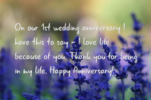 Happy wedding anniversary to my husband