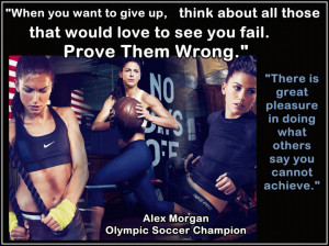 Alex Morgan Olympic Soccer Photo Quote Mini Poster Wall Art Print 8x11 ...