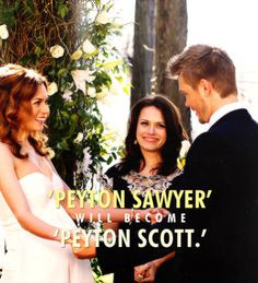 peyton sawyer will become peyton scott. Def one of the best moments of ...