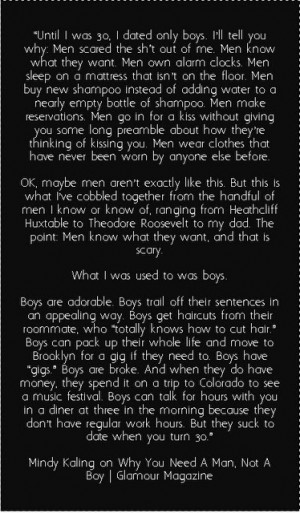 Wow! Love this The difference between boys and men!