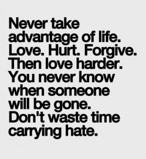 Hate is a heavy burden, don't carry it