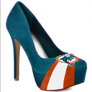 HERSTAR Miami Dolphins High Heels photo herstardolphinshighheels.jpg